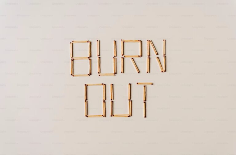 burnout by matchsticks