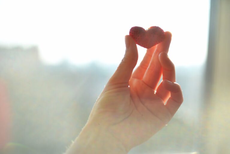hands heart self love