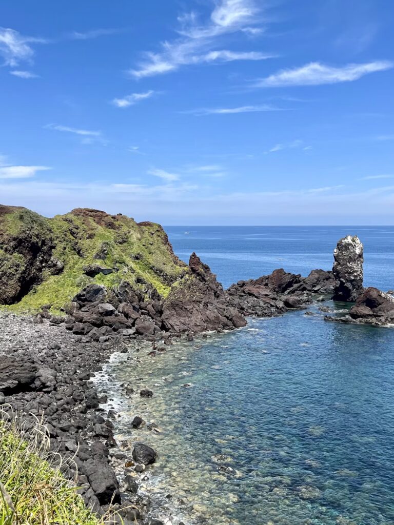 Sea view with a small mountain